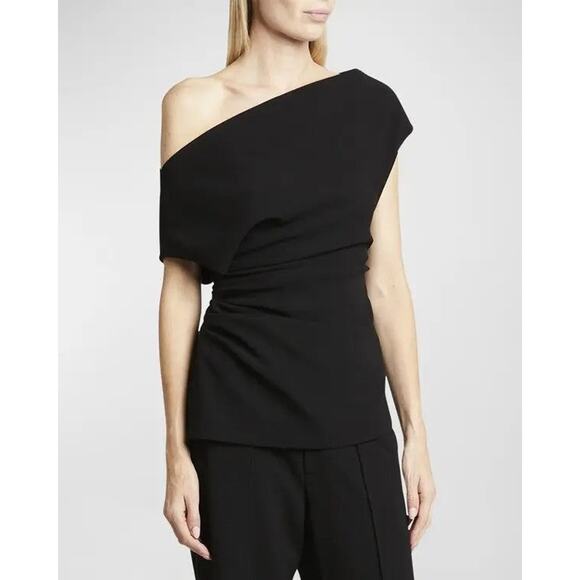 PROENZA SCHOULER Francesca Offshoulder Crepe Blouse - 6 - Picture 1 of 6